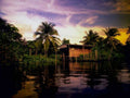 Landmark Tropical House Sunset A4 Photo Print