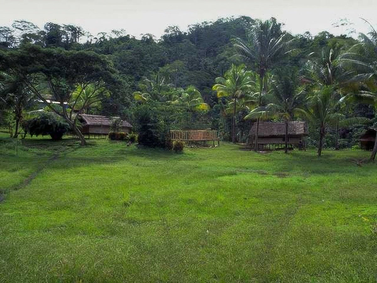 Landmark Tropical Village Scene A4 Photo Print