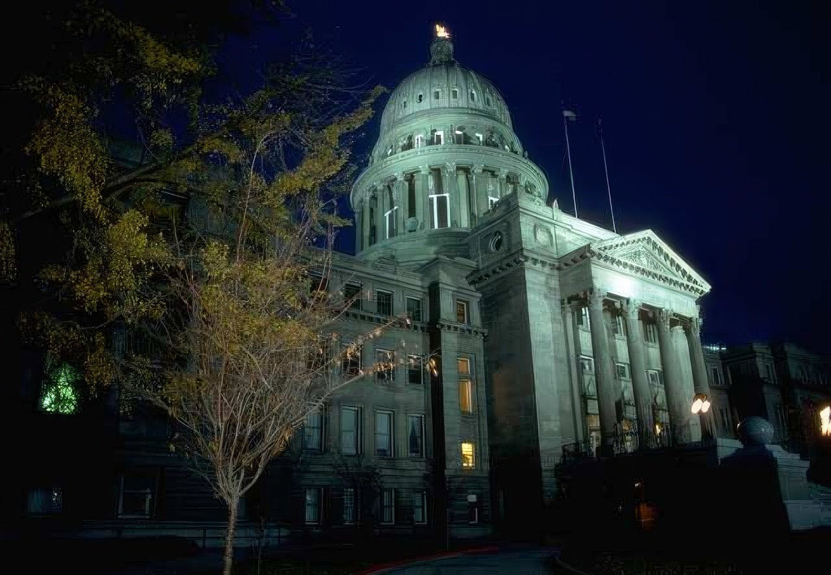 Landmark Utah Capitol Night A4 Photo Print