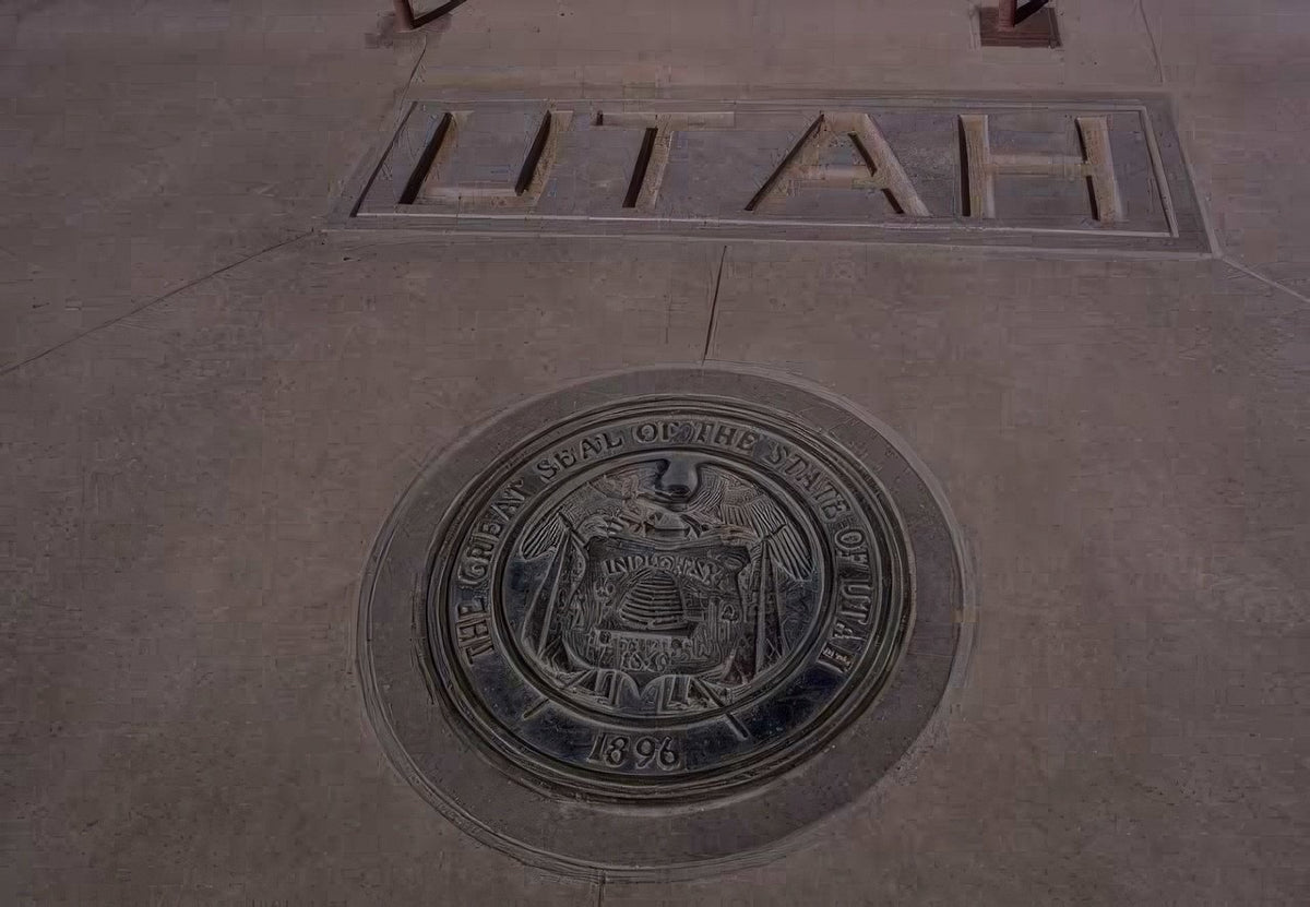 Landmark Utah Seal 1896 A4 Photo Print