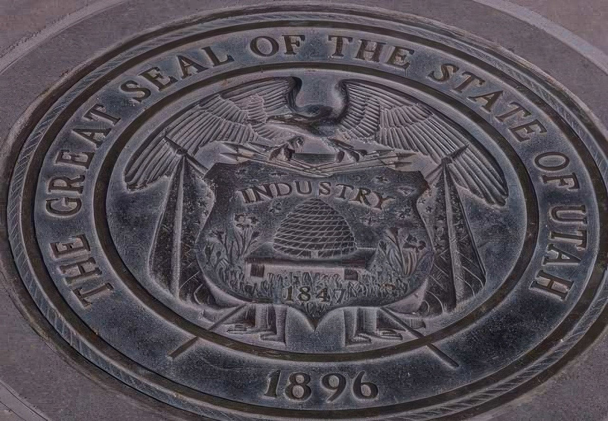 Landmark Utah Seal A4 Photo Print