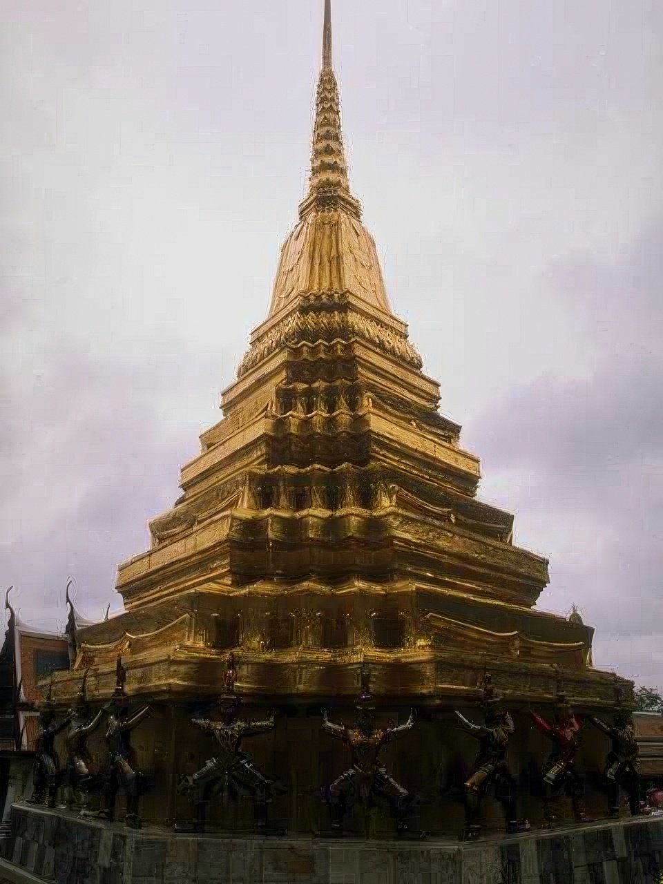 Landmark Wat Ratchaburana Stupa A4 Photo Print