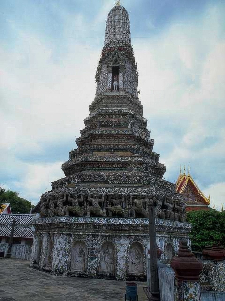 Landmark Wat Sinprasit Stupa A4 Photo Print