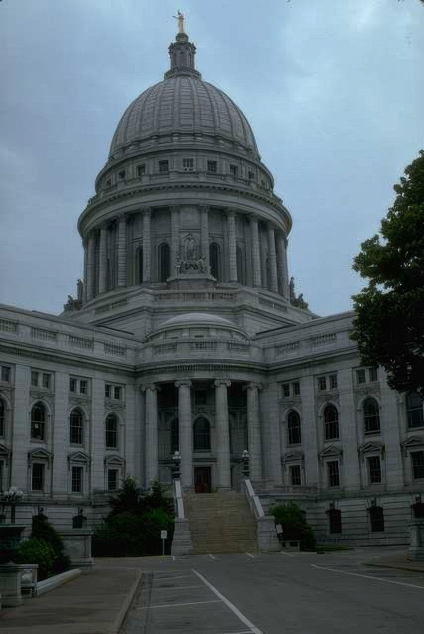 Landmark Wisconsin Capitol Dome A4 Photo Print