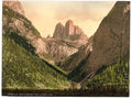 Landro the Three Spires Tyrol Vintage A4 Photo Print