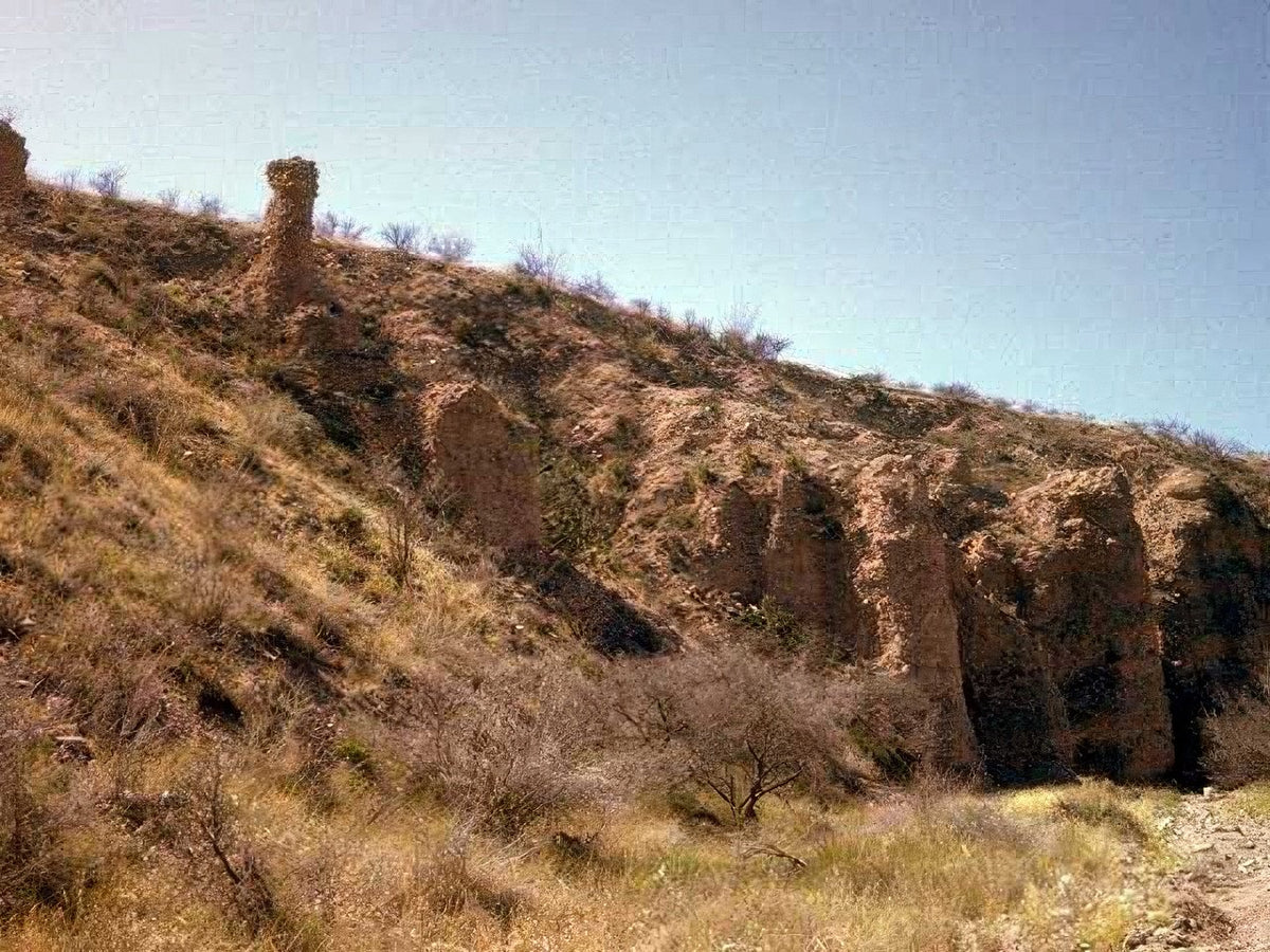 Landscape Adobe Ruins Terlingua A4 Photo Print