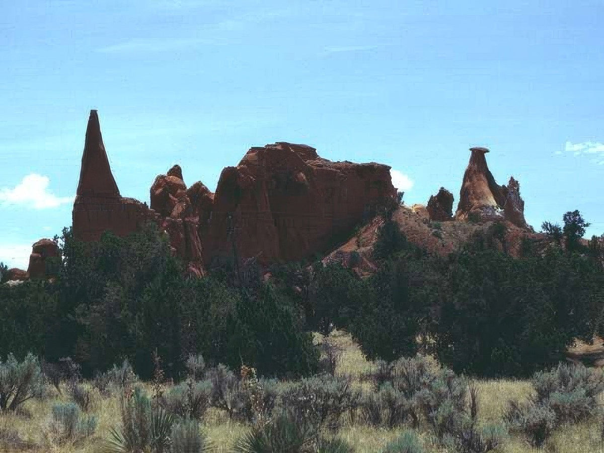 Landscape Arches Balanced Rock 1 3 A4 Photo Print