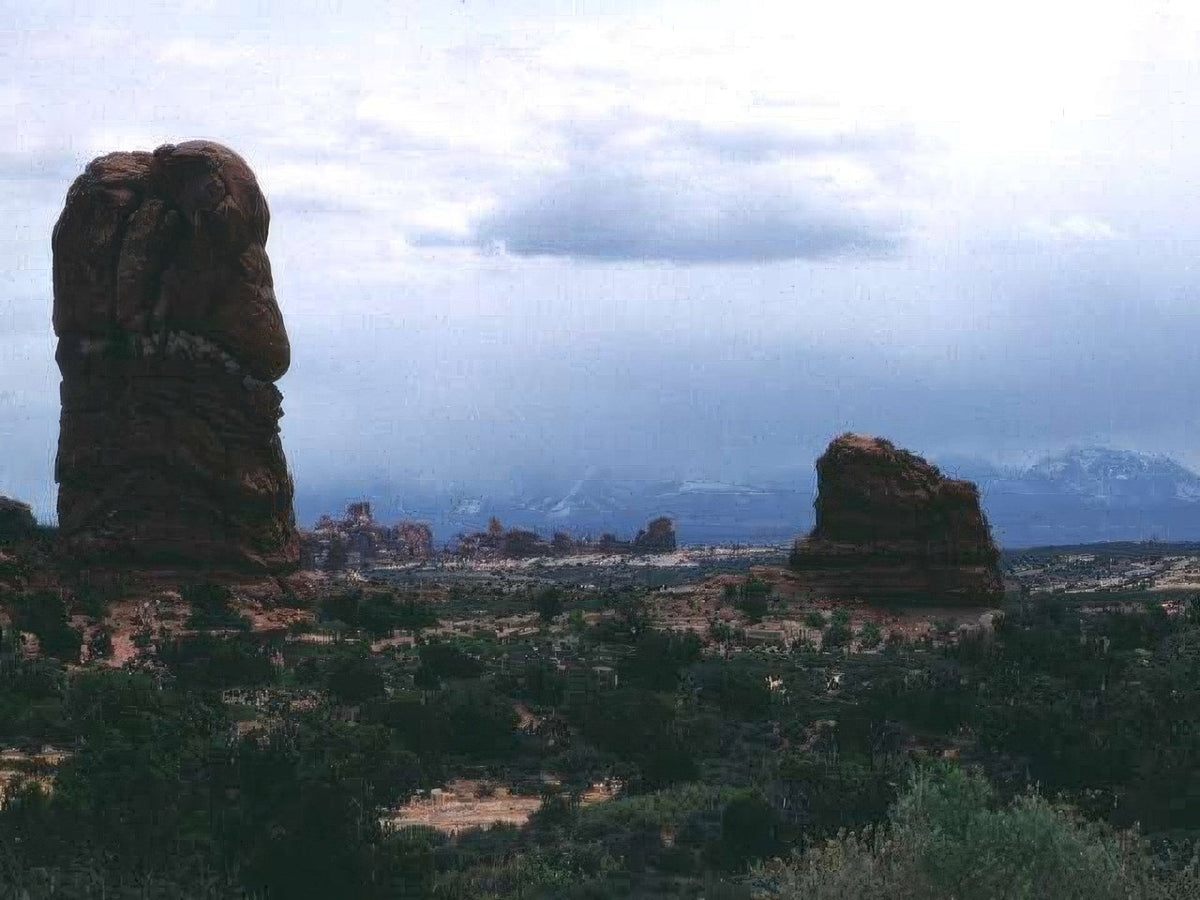 Landscape Arches Balanced Rock 2 4 A4 Photo Print