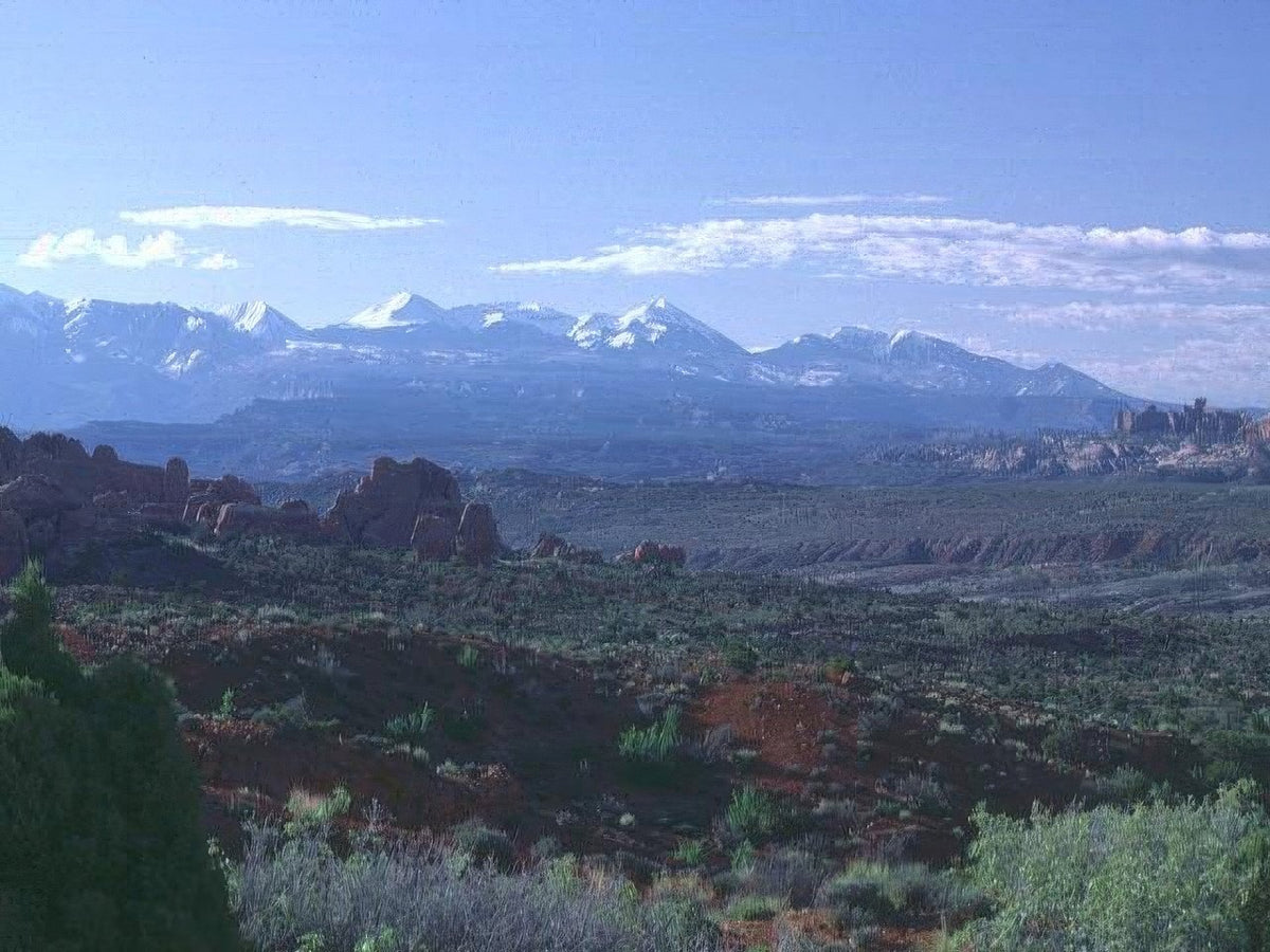 Landscape Arches La Sal A4 Photo Print
