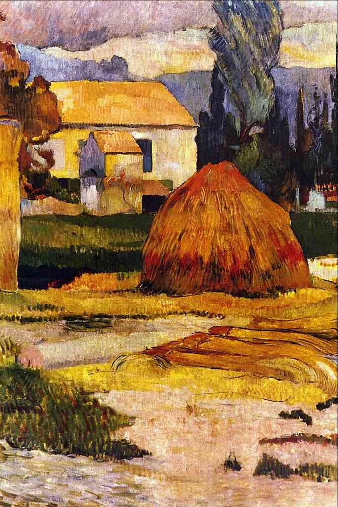 Landscape Arles Gauguin Impressionism A4 Photo Print
