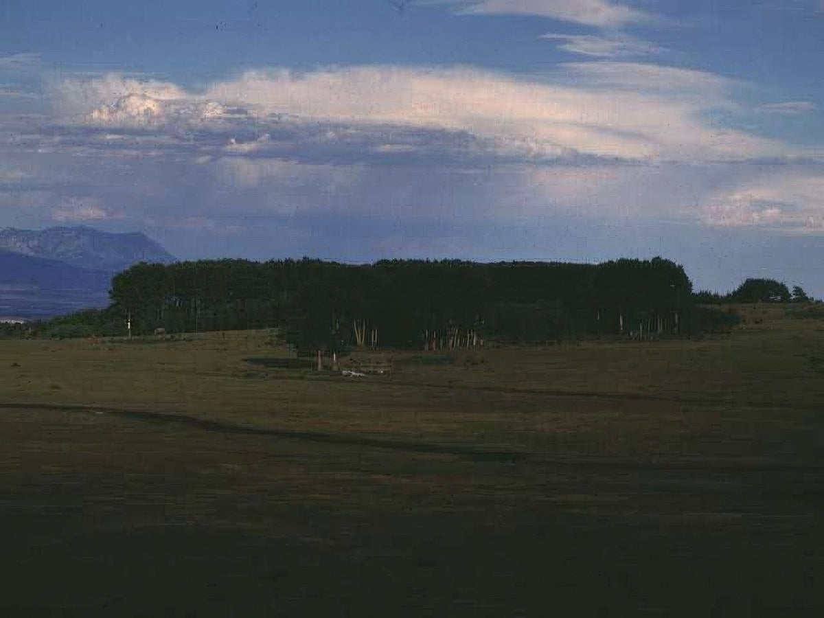 Landscape Aspen Mountains Clouds A4 Photo Print