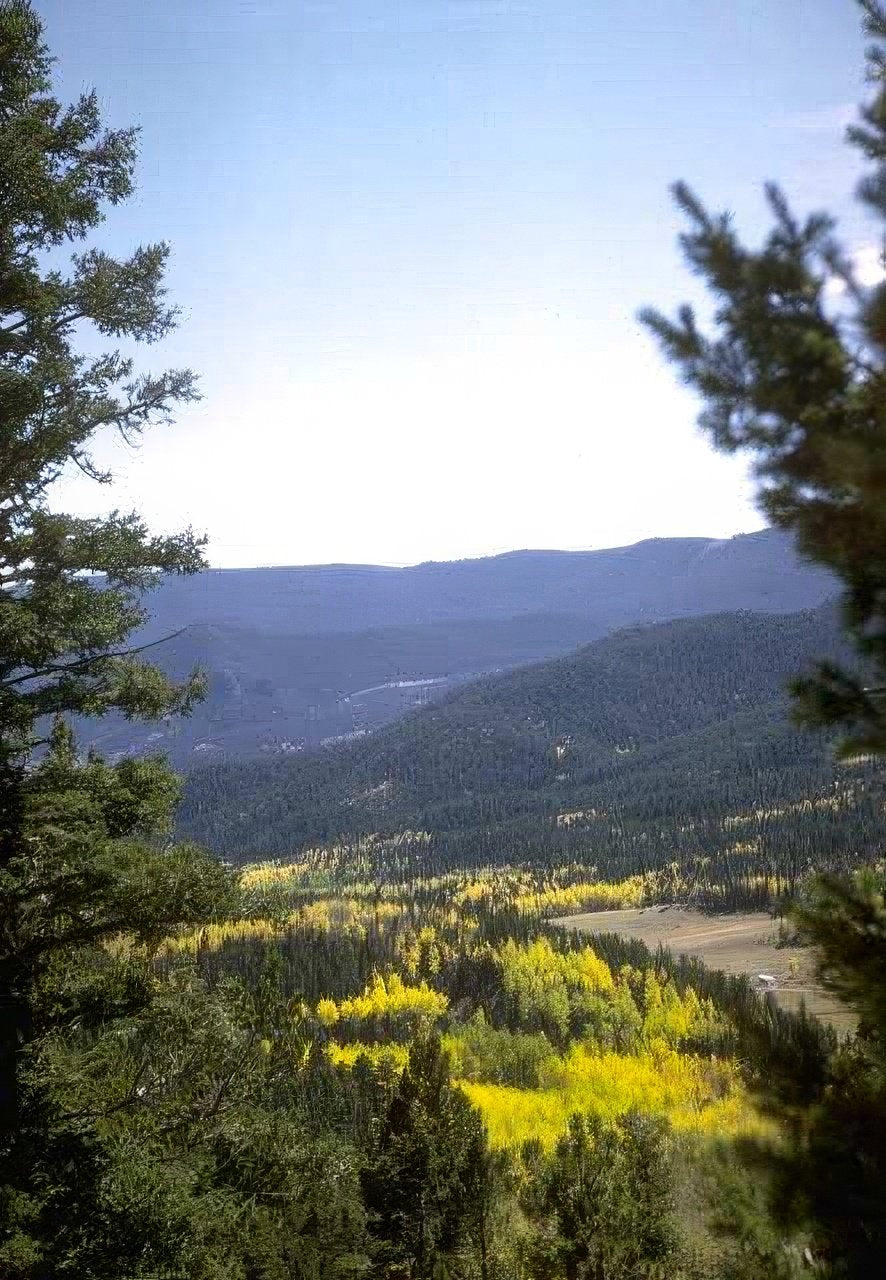 Landscape Aspen Mountains Valley A4 Photo Print