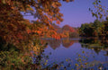 Landscape Autumn Lake Reflection 4 A4 Photo Print