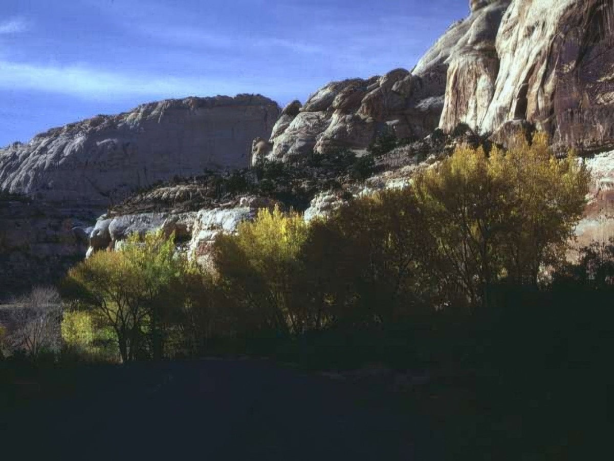 Landscape Autumn Red Rocks A4 Photo Print