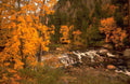 Landscape Autumn Waterfall Yosemite A4 Photo Print