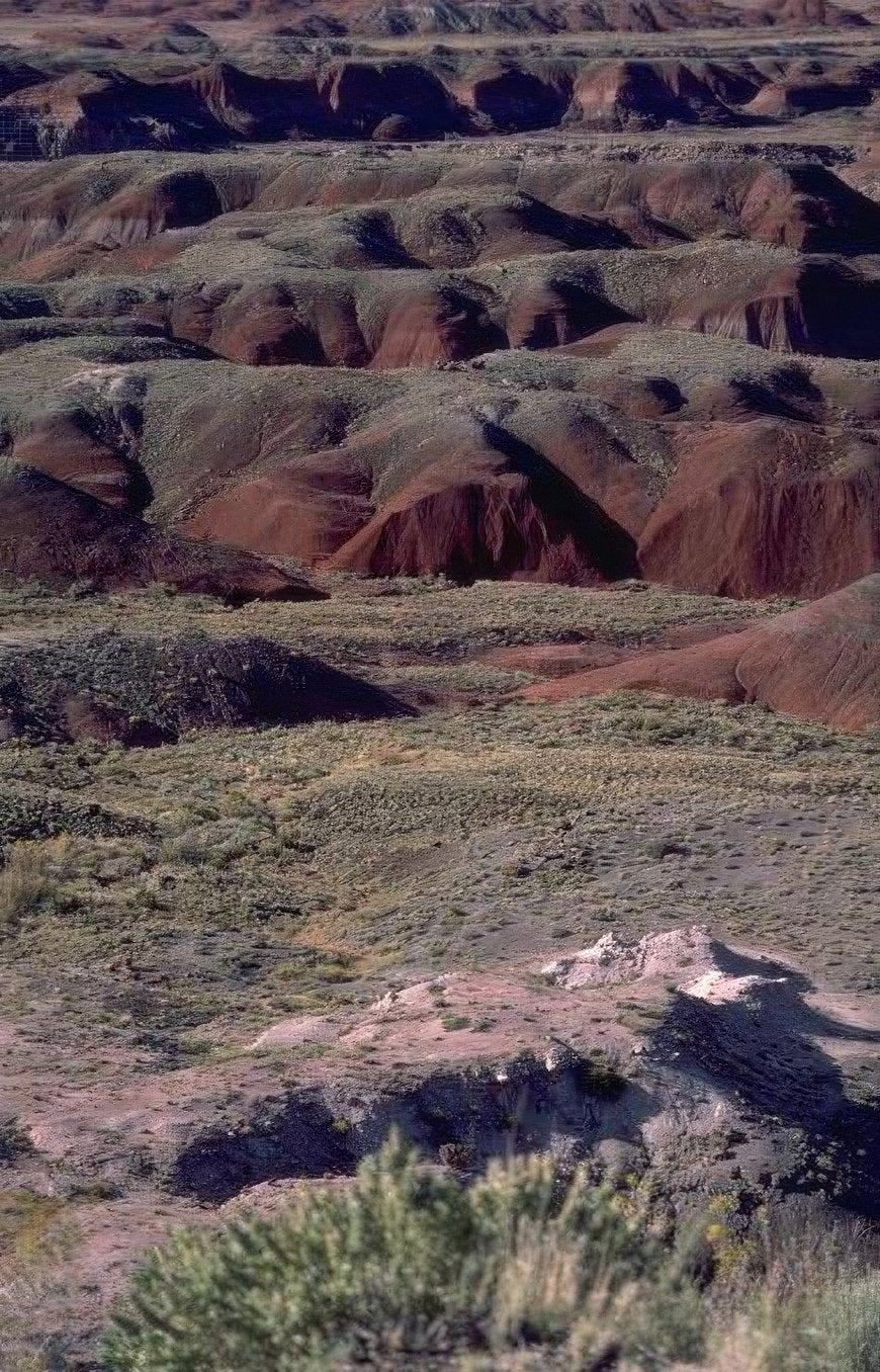 Landscape Badlands Colorful Hills A4 Photo Print