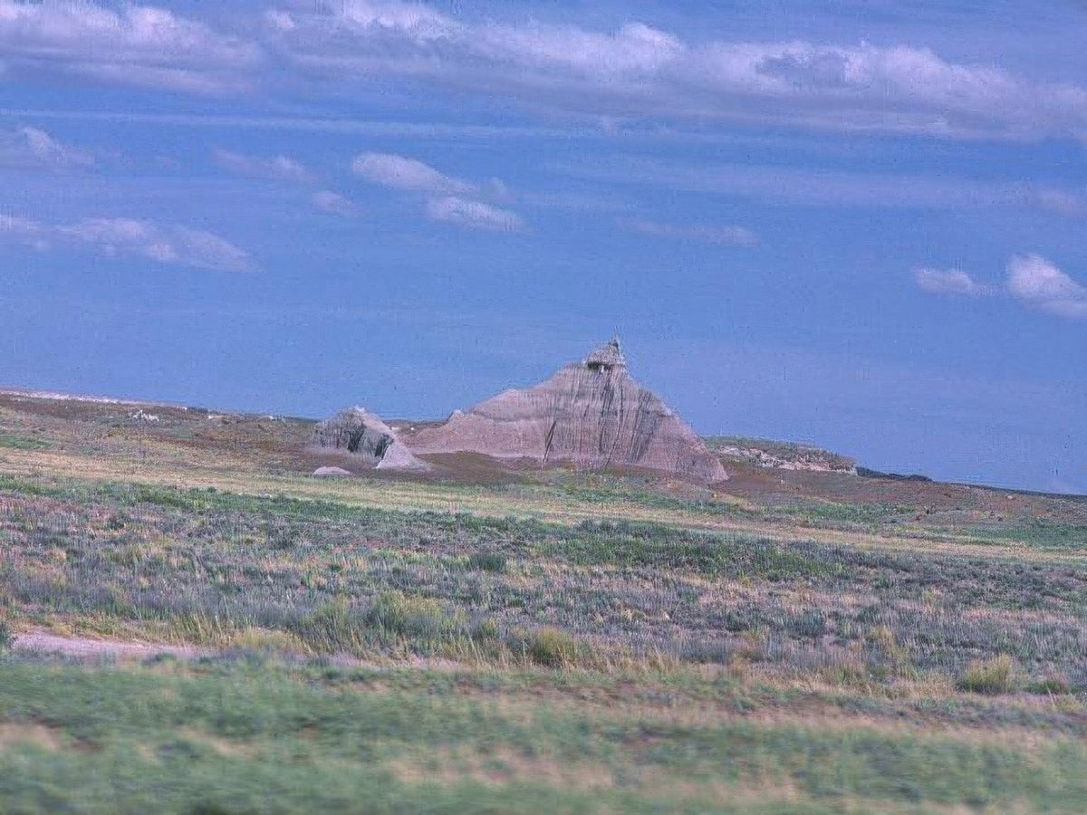 Landscape Badlands Formation Summer A4 Photo Print