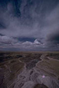 Landscape Badlands Night Stars A4 Photo Print