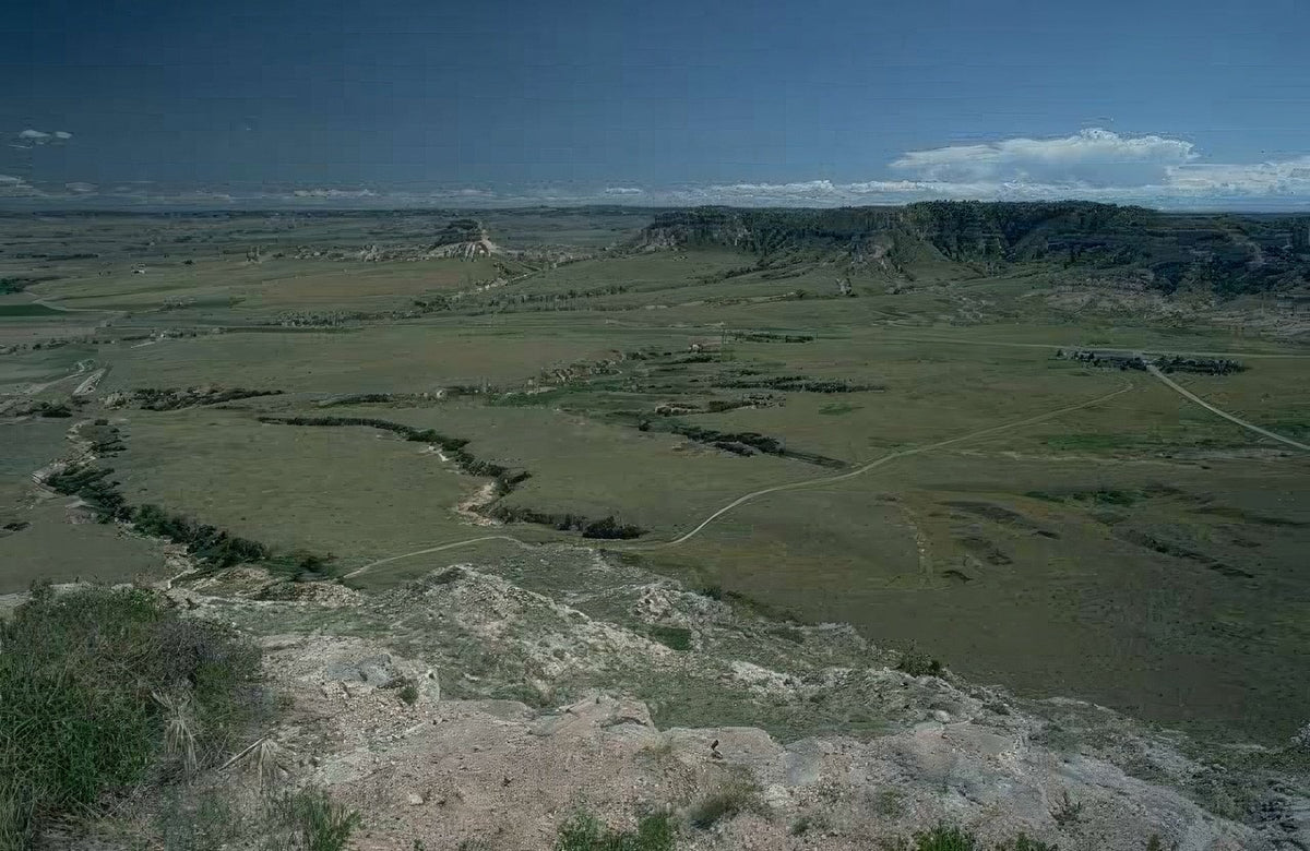 Landscape Badlands Panorama River A4 Photo Print