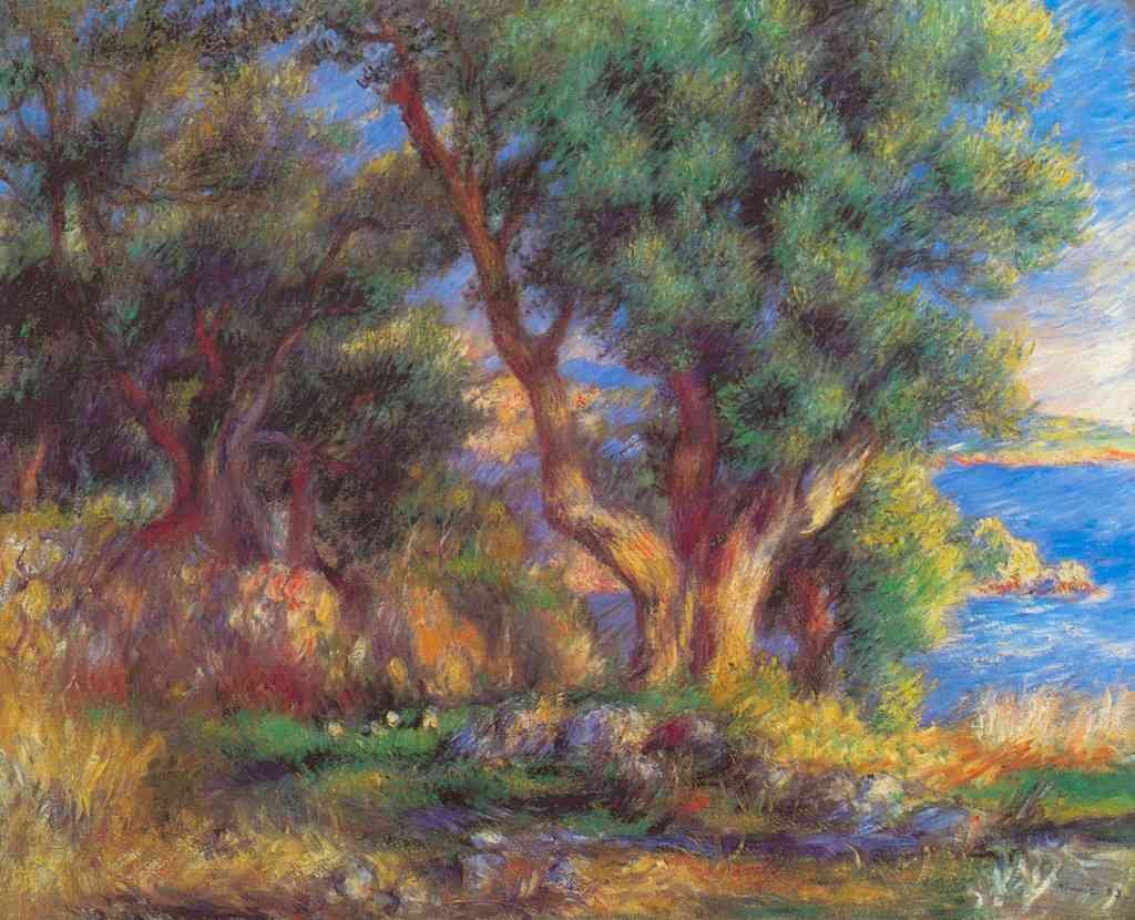 Landscape In Menton Renoir A4 Photo Print