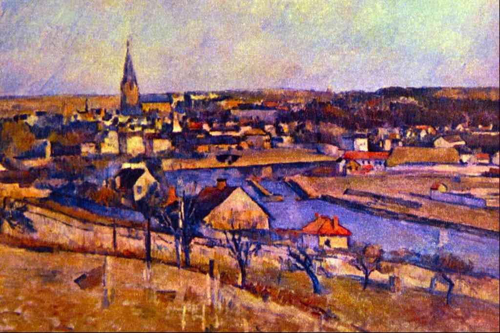 Landscape Of Ile De France Cezanne Impressionism A4 Photo Print