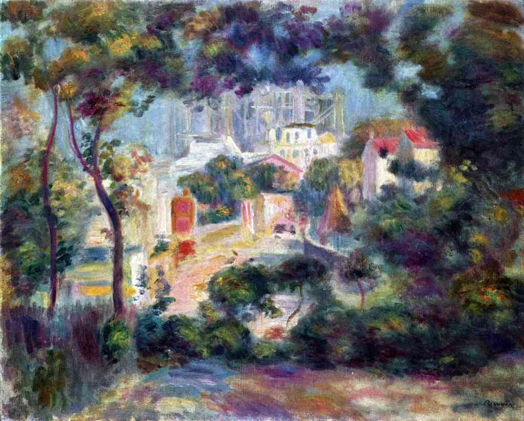 Landscape With A View Of The Sacred Heart Renoir A4 Photo Print