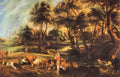 Landscape With Cows And Duck Hunters Rubens A4 Photo Print