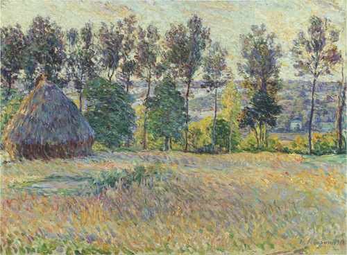Landscape With Haystack 1900 A4 Photo Print