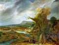 Landscape With Obelisk Rembrandt A4 Photo Print