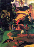 Landscape With Peacocks Gauguin A4 Photo Print