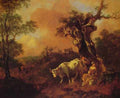 Landscape With Woodcutter And Milkmaid A4 Photo Print