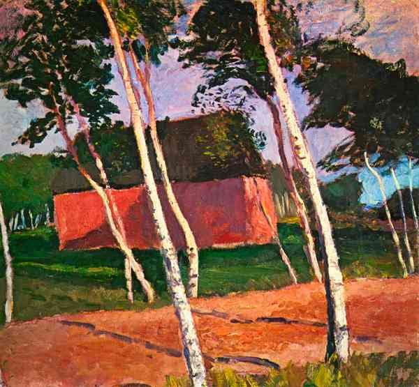 Landscape by Paula Modersohn Becker A4 Photo Print