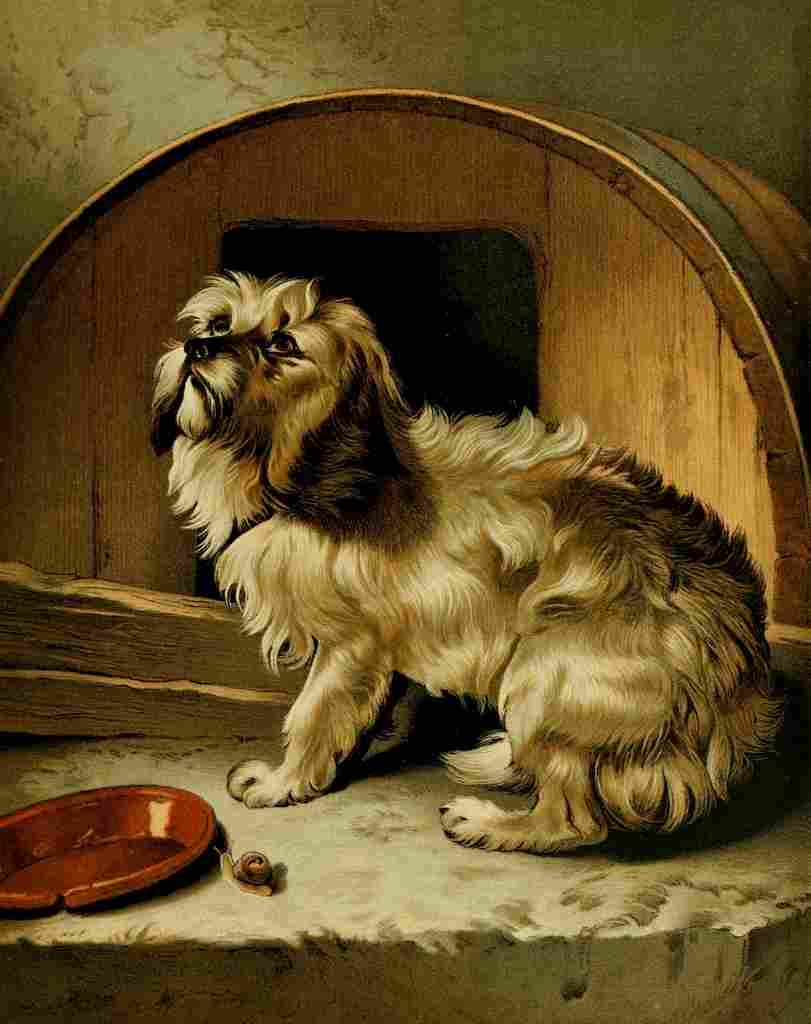 Landseer Edwin 1802 Rough the Mongrel A4 Photo Print