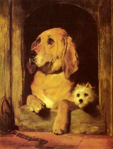 Landseer Sir Edwin Henry Dignity And Impudence A4 Photo Print