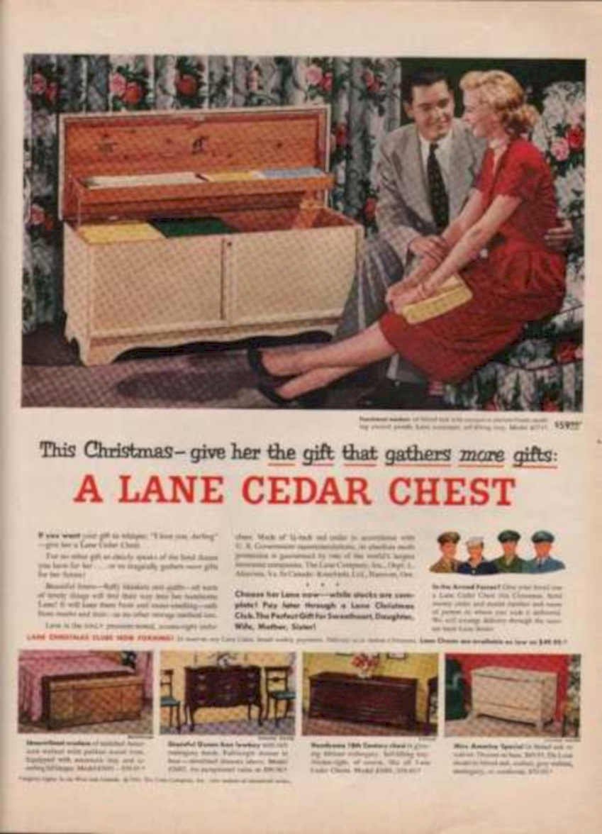 Lane Cedar Chest 1 Vintage Retro Advert Ads A4 Photo Print