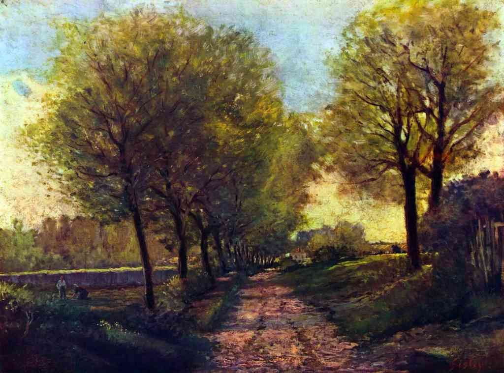 Lane Near A Small Town Sisley Impressionism A4 Photo Print