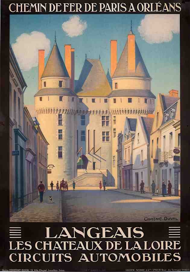 Langeais Vintage Advert A4 Photo Print