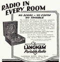 Langham Radio 1930s Vintage Retro Advert Poster A4 Photo Print