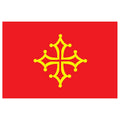 Languedoc Prov Flag N3168 A4 Photo Print