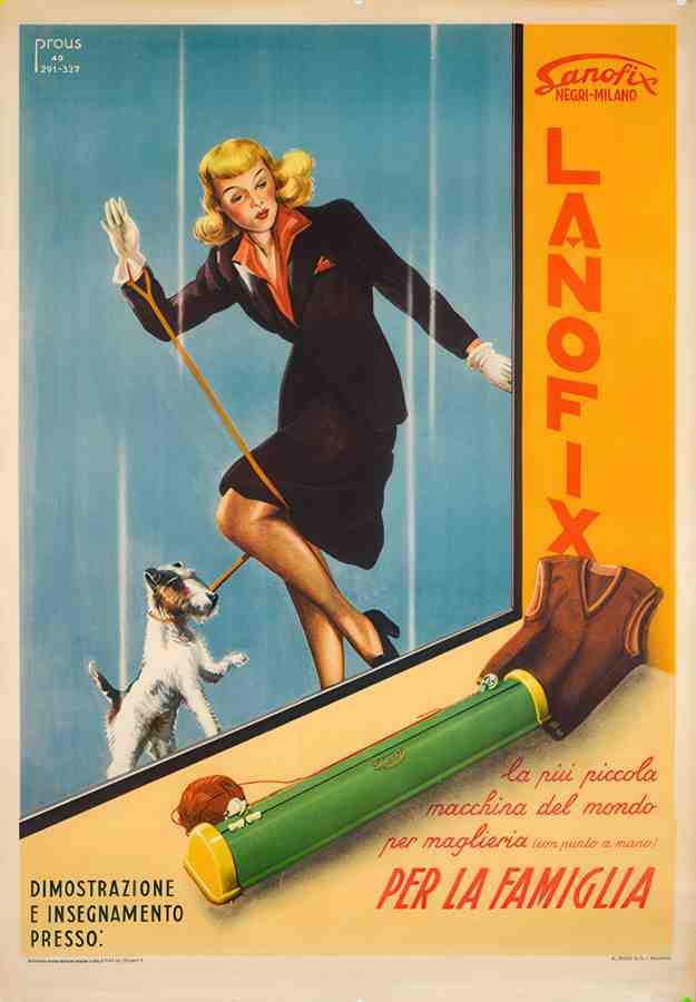 Lanofix Vintage Advert A4 Photo Print