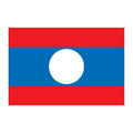 Laos Flag N1740 A4 Photo Print