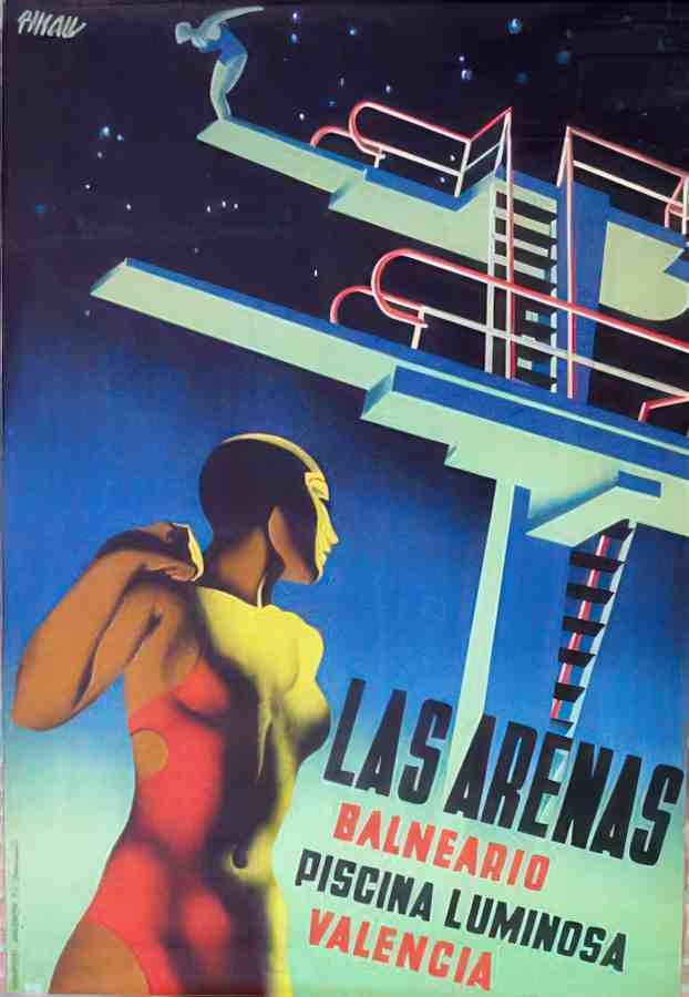 LasArena Vintage Advert A4 Photo Print