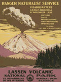 Lassen Volcanic Park Vintage Retro Advert Ads A4 Photo Print