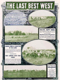 Last Best West Vintage Retro Advert Poster A4 Photo Print