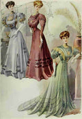 Latest Paris Fashions 1877 At Home Frocks A4 Photo Print