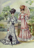 Latest Paris Fashions 1877 Costumes DEte A4 Photo Print