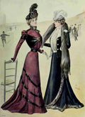Latest Paris Fashions 1877 Costumes de Course A4 Photo Print
