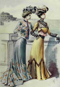 Latest Paris Fashions 1877 Costumes de Plage A4 Photo Print