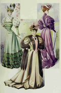 Latest Paris Fashions 1877 For the Riviera A4 Photo Print