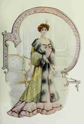 Latest Paris Fashions 1877 Manteau de Theatre A4 Photo Print